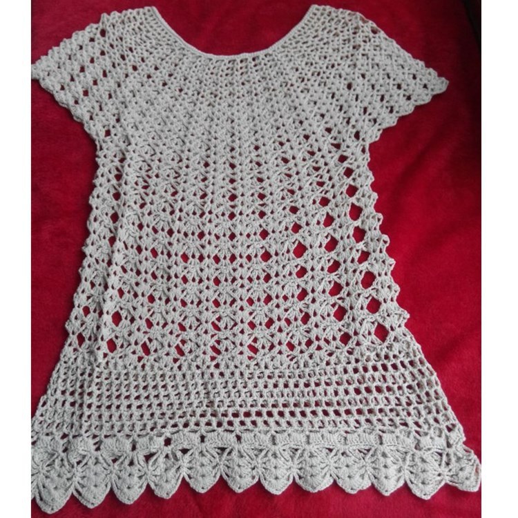 F4764 crochet beach cover up